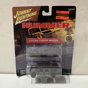 Johnny Lightning GM Hummer Civilian 4-Door Wagon Gun Metal Diecast 1/64 Humvee